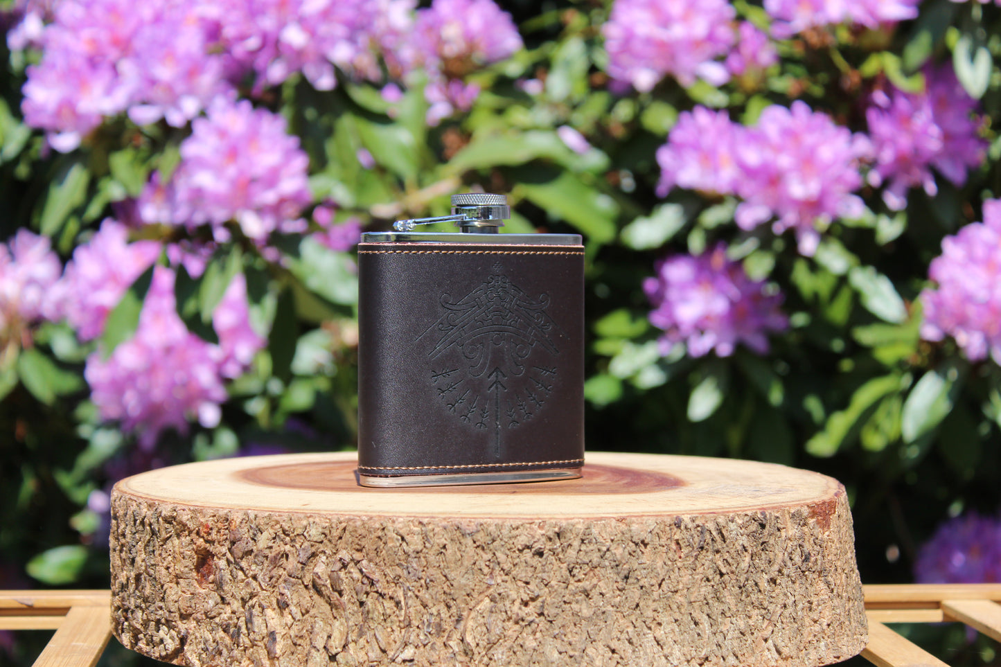 Leather Hip Flask - Tyr