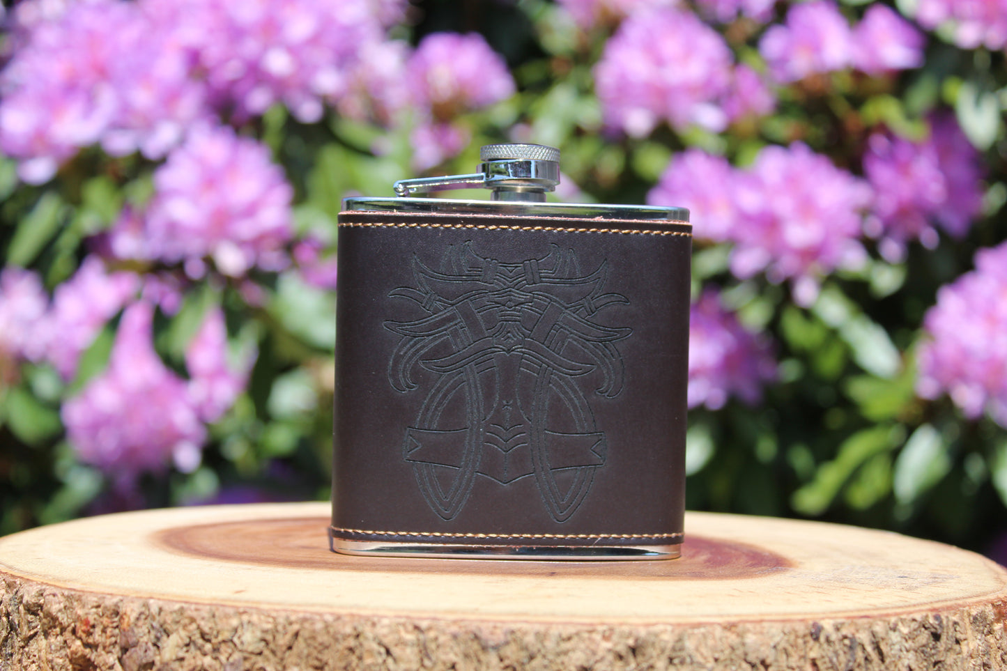 Leather Hip Flask - Tyr
