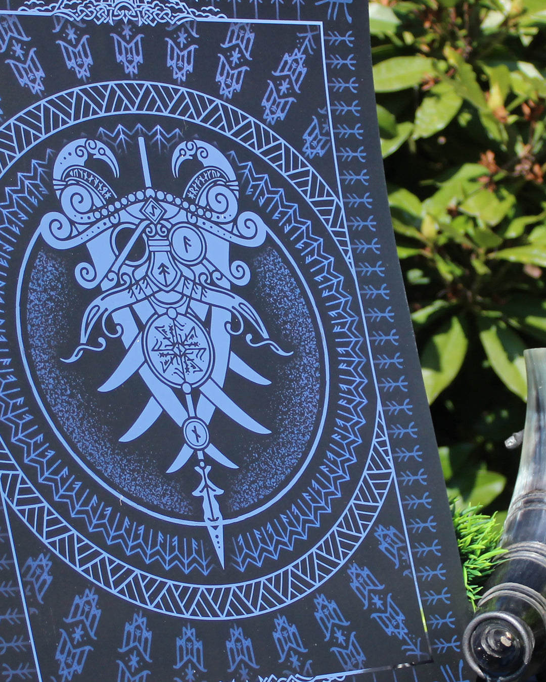 Odin A3 Silver Foil Art Print