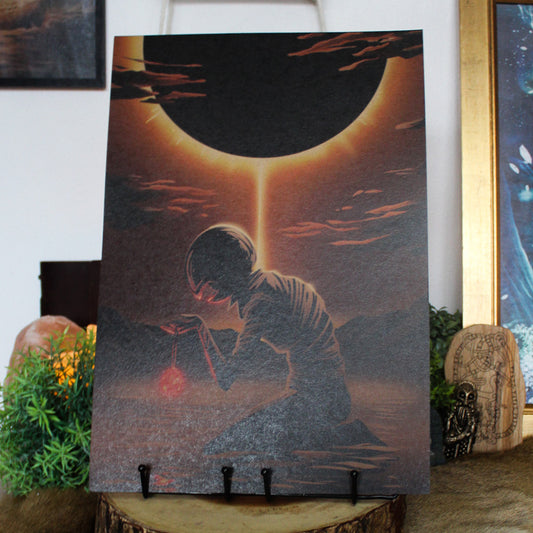 A3 art print of Griffith from Berserk, Norse-inspired dark fantasy artwork.