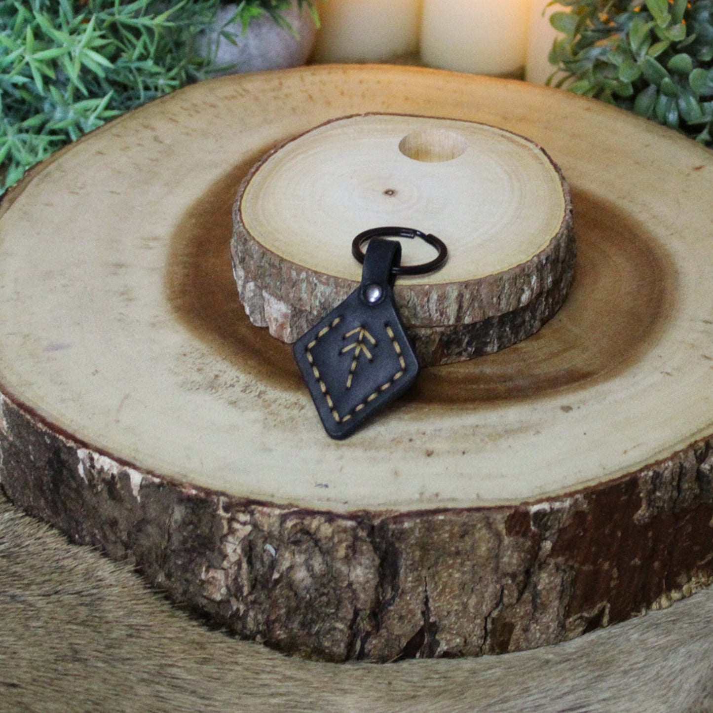 Tiwaz Keychain Black & Orange