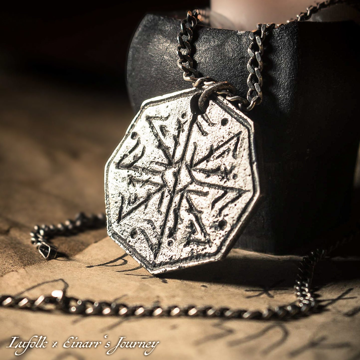 The Sacrifice of Odin Handcrafted Bindrune Pendant