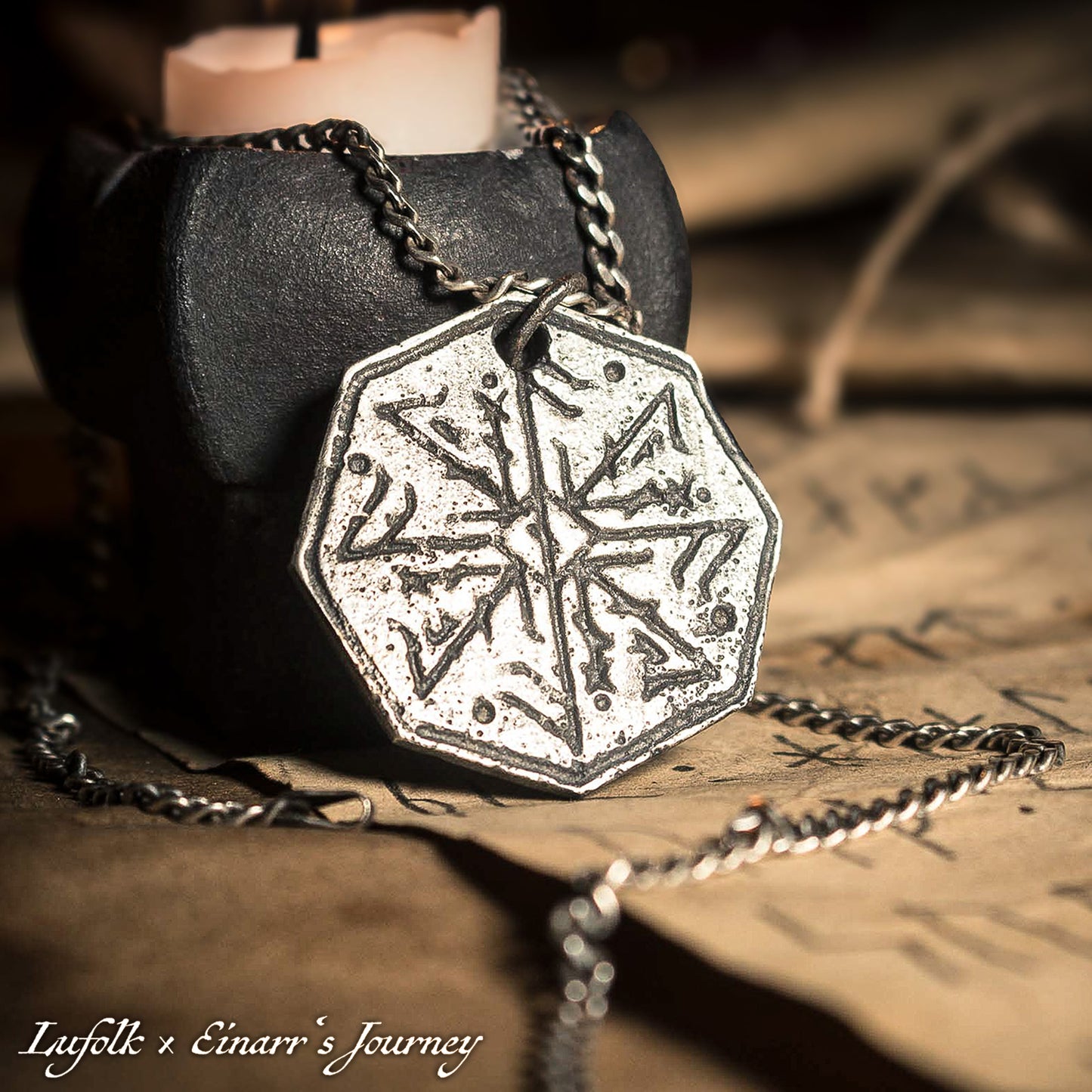 The Sacrifice of Odin Handcrafted Bindrune Pendant