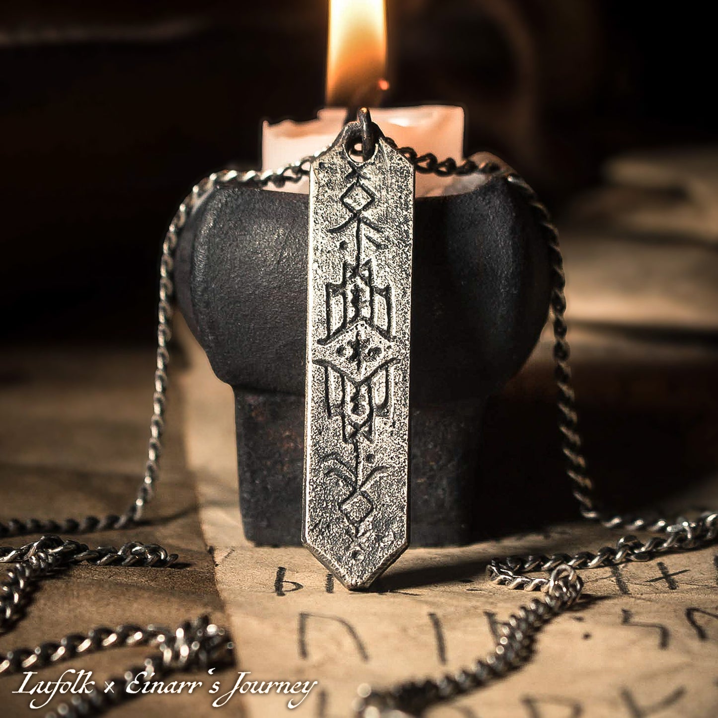 Handcrafted Hávamál Bindrune Pendant