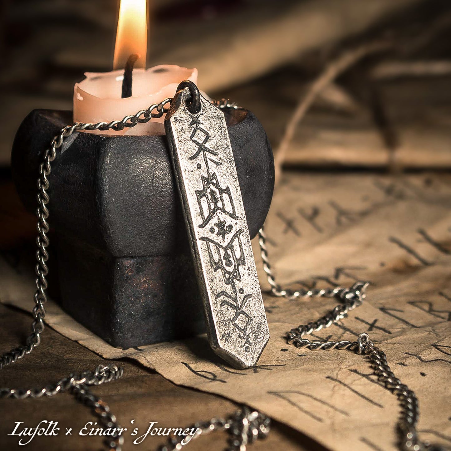Handcrafted Hávamál Bindrune Pendant
