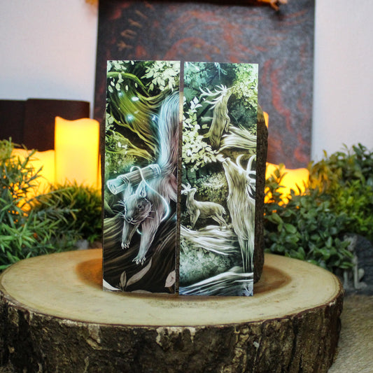 Stags of Yggdrasil Double-Sided Bookmark