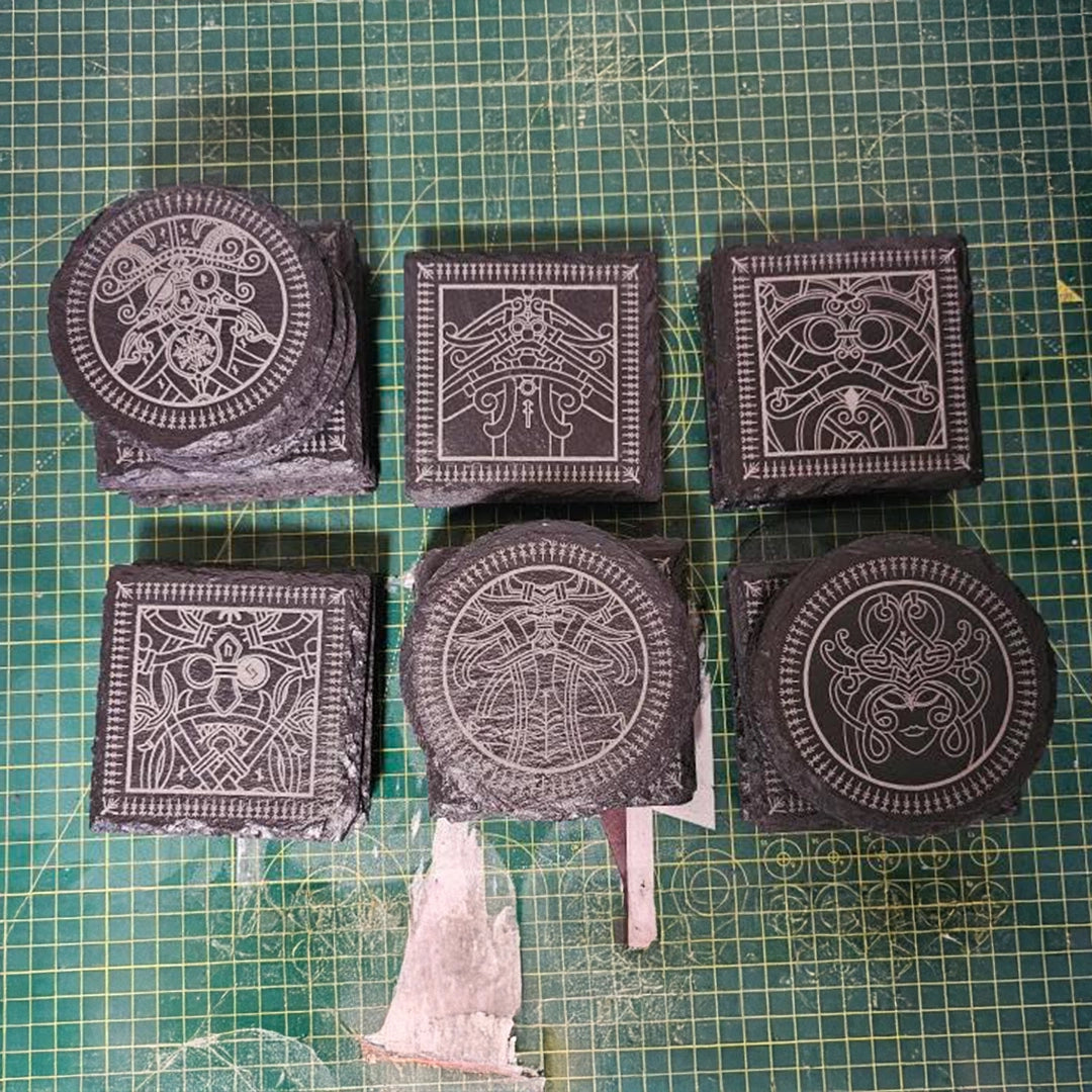 Norse Gods Slate Coasters