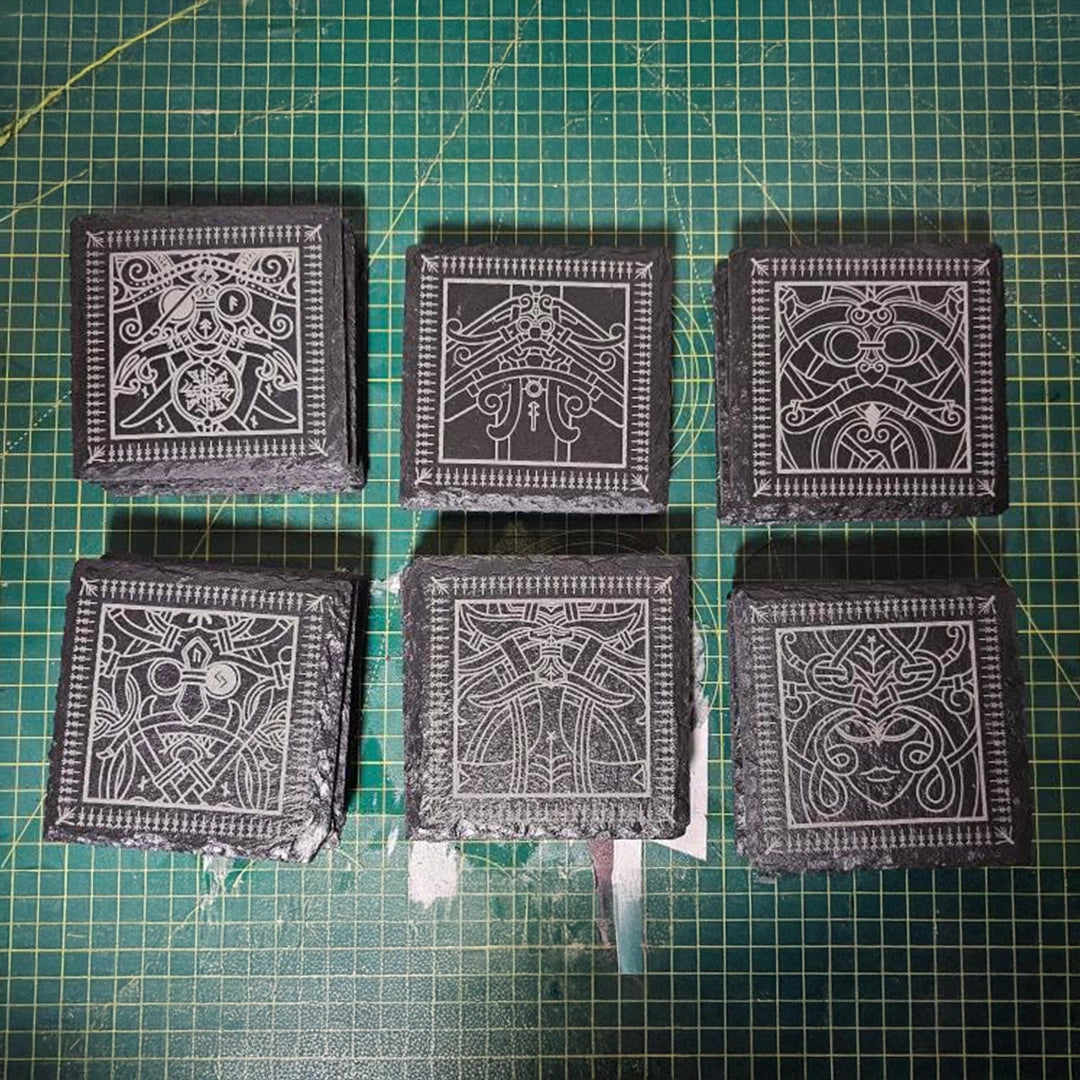 Norse Gods Slate Coasters