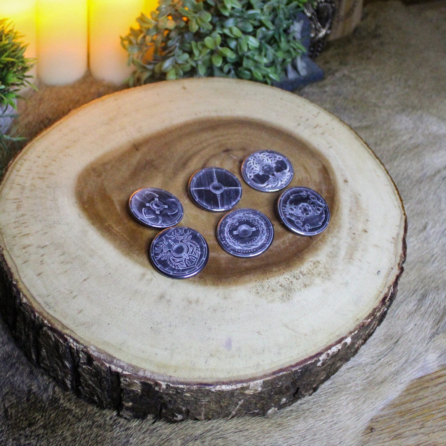 Viking Shield Pin Badges