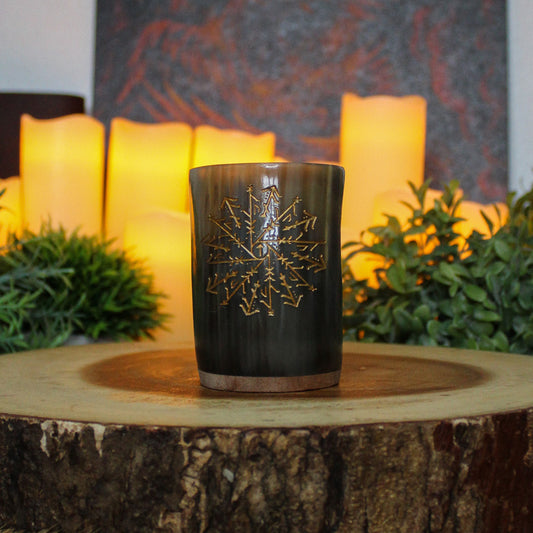 Warrior Bindrune Horn Shot Glass