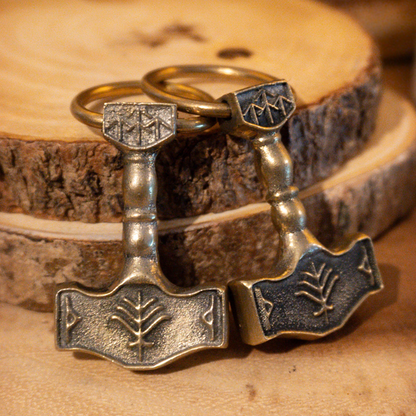 Sandcast Bronze Mjollnir Pendant