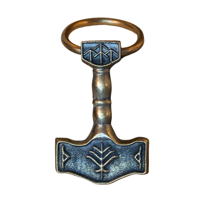 Sandcast Bronze Mjollnir Pendant