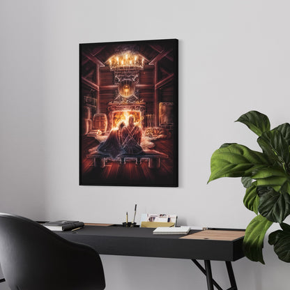 Cosy Viking Hearth Canvas Print