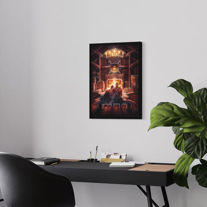 Cosy Viking Hearth Canvas Print