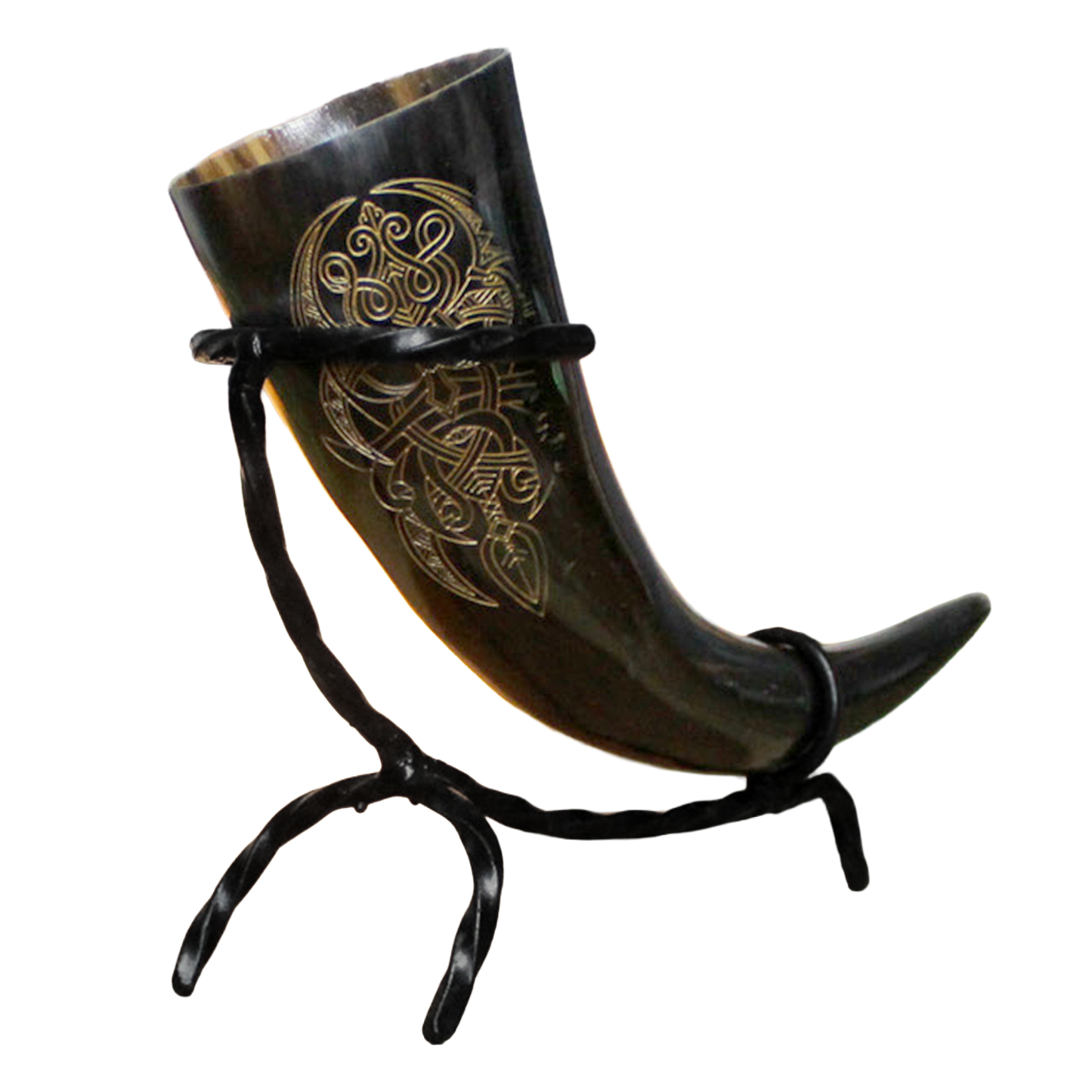 Drinking Horn with Stand