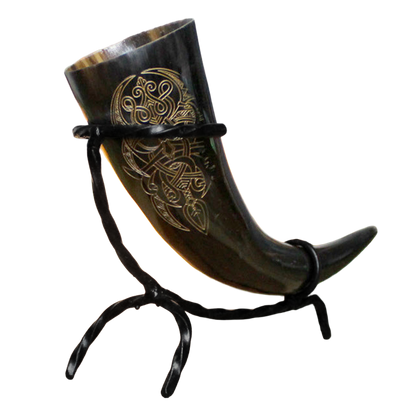 Drinking Horn with Stand
