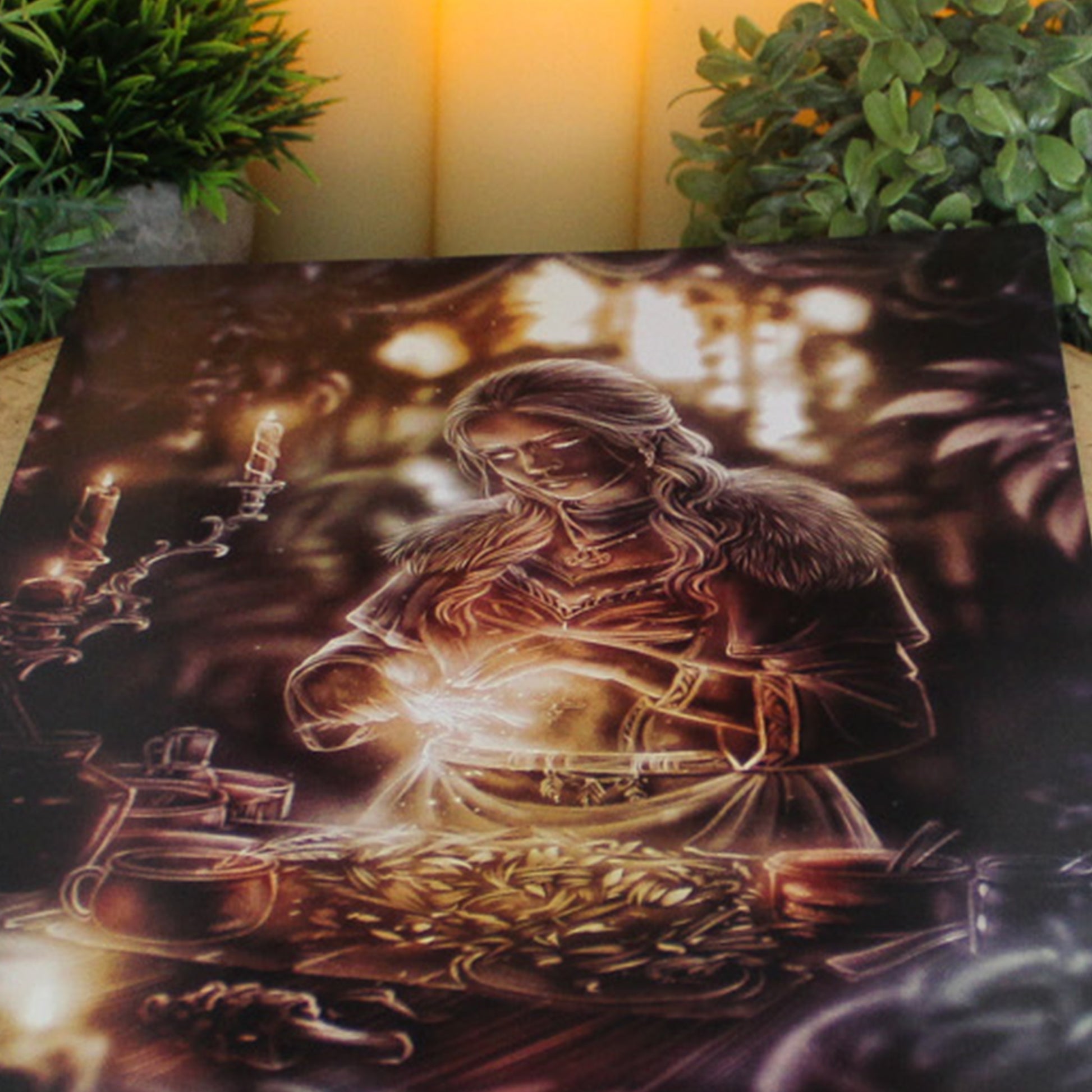 A4 print depicting Eir, the gentle yet powerful goddess of healing, who embodies compassion, wisdom, and the strength of restoration.