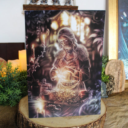 A4 print depicting Eir, the gentle yet powerful goddess of healing, who embodies compassion, wisdom, and the strength of restoration.