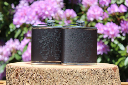 Leather Hip Flask - Thor