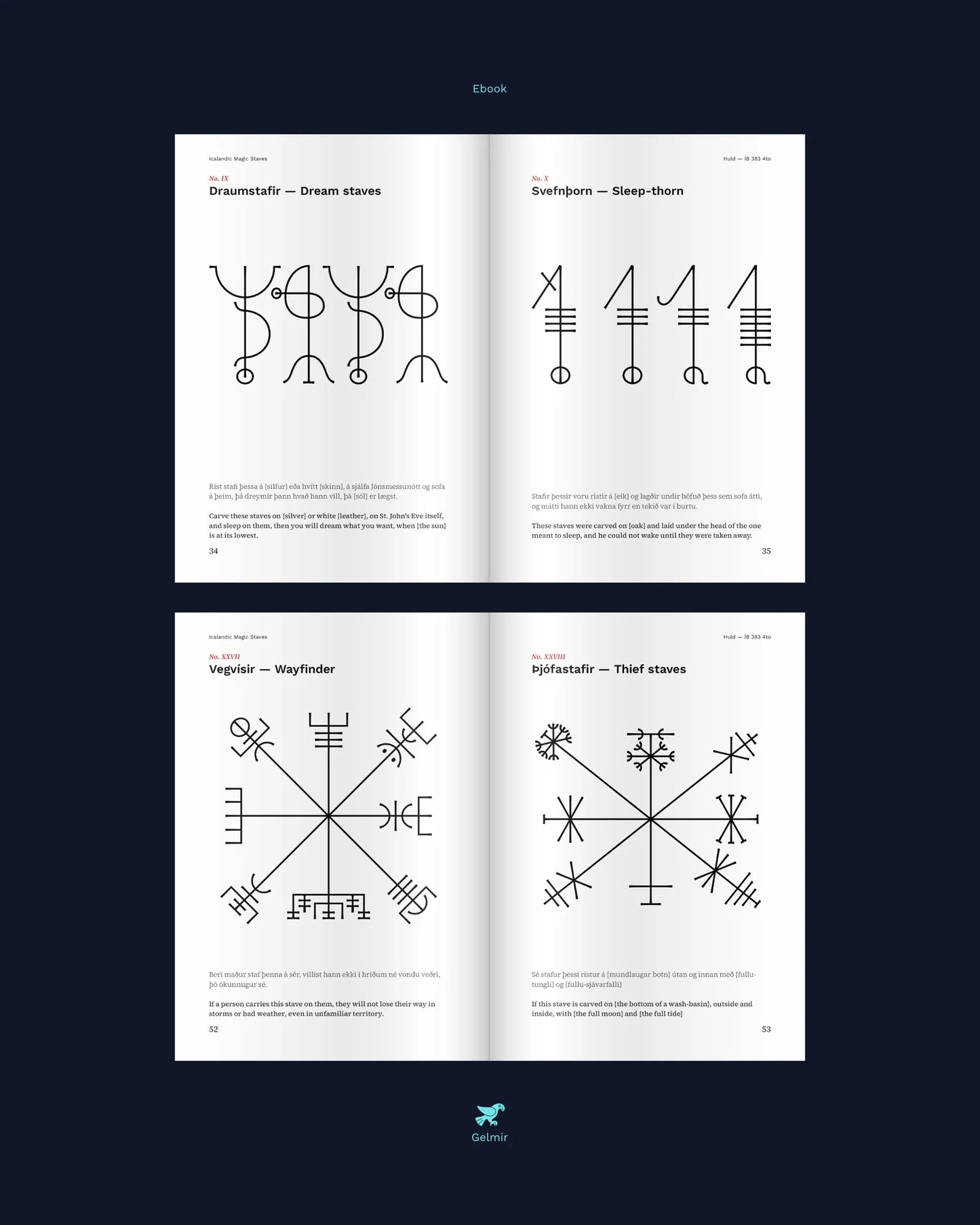 Design Set & Ebook • Icelandic Magic Staves