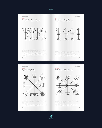 Design Set & Ebook • Icelandic Magic Staves