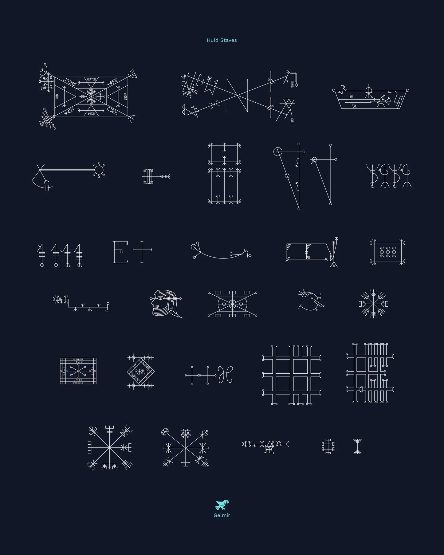 Design Set & Ebook • Icelandic Magic Staves