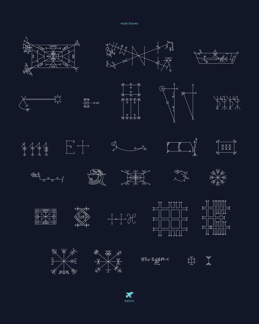 Design Set & Ebook • Icelandic Magic Staves - Einarr's Journey