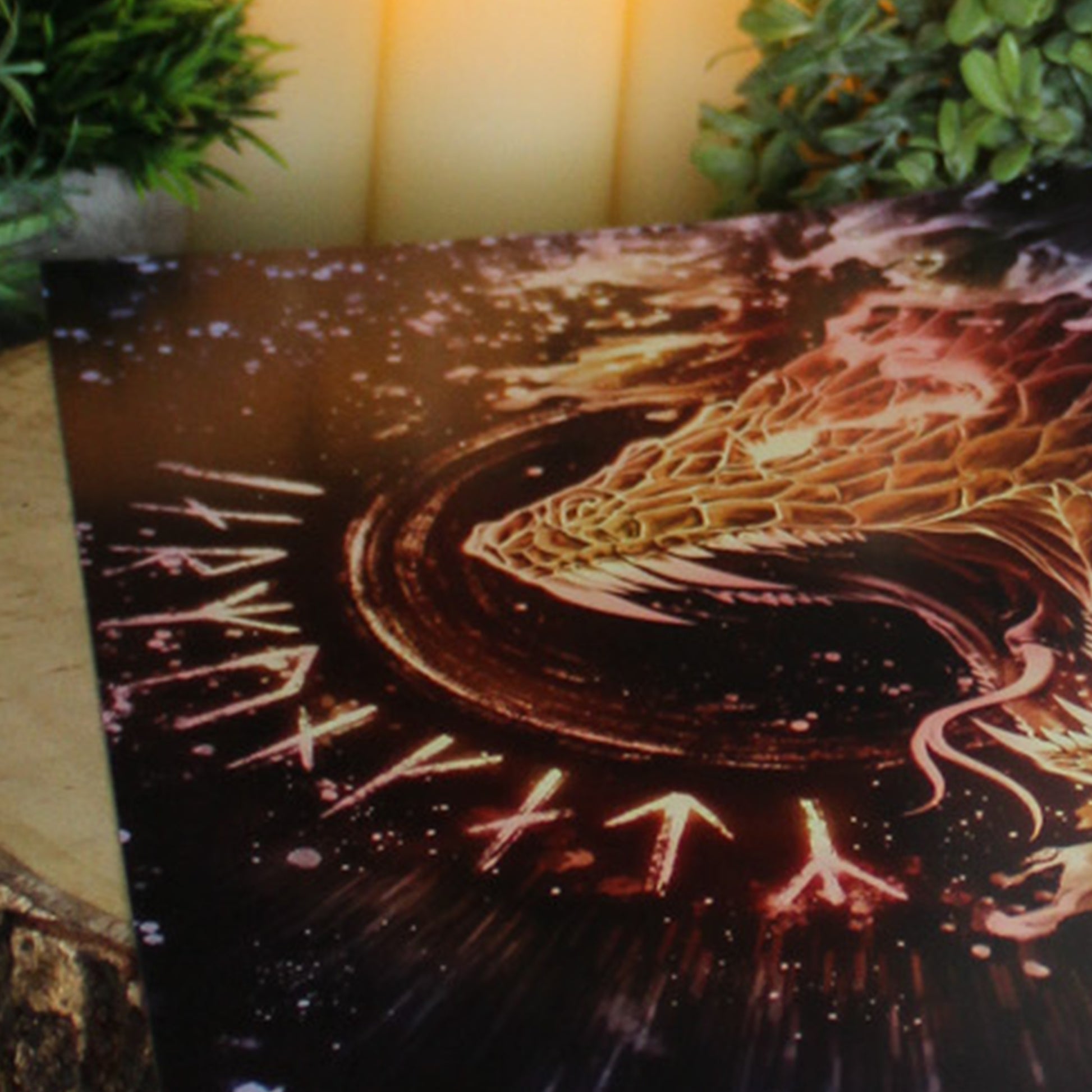 A4 print featuring Jörmungandr. Encircling the world, Jörmungandr, child of Loki, embodies chaos, balance, and inevitability.