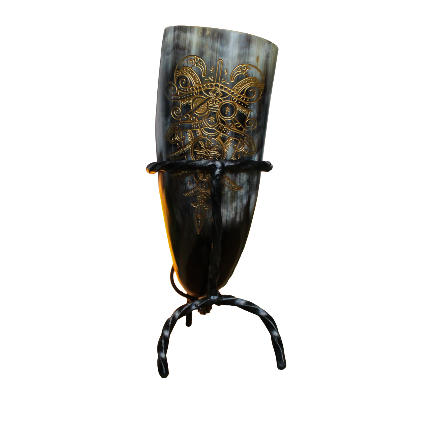 Drinking Horn with Stand