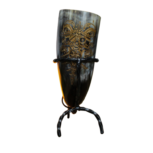 Drinking Horn with Stand