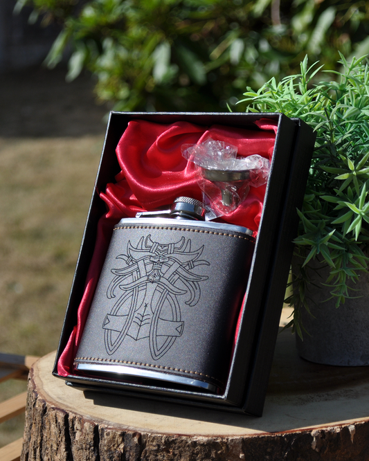 Leather Hip Flask - Thor