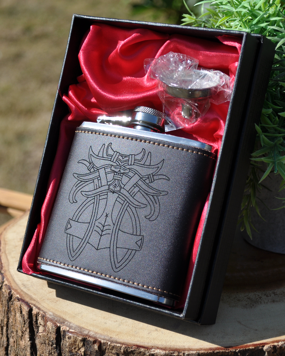 Leather Hip Flask - Thor