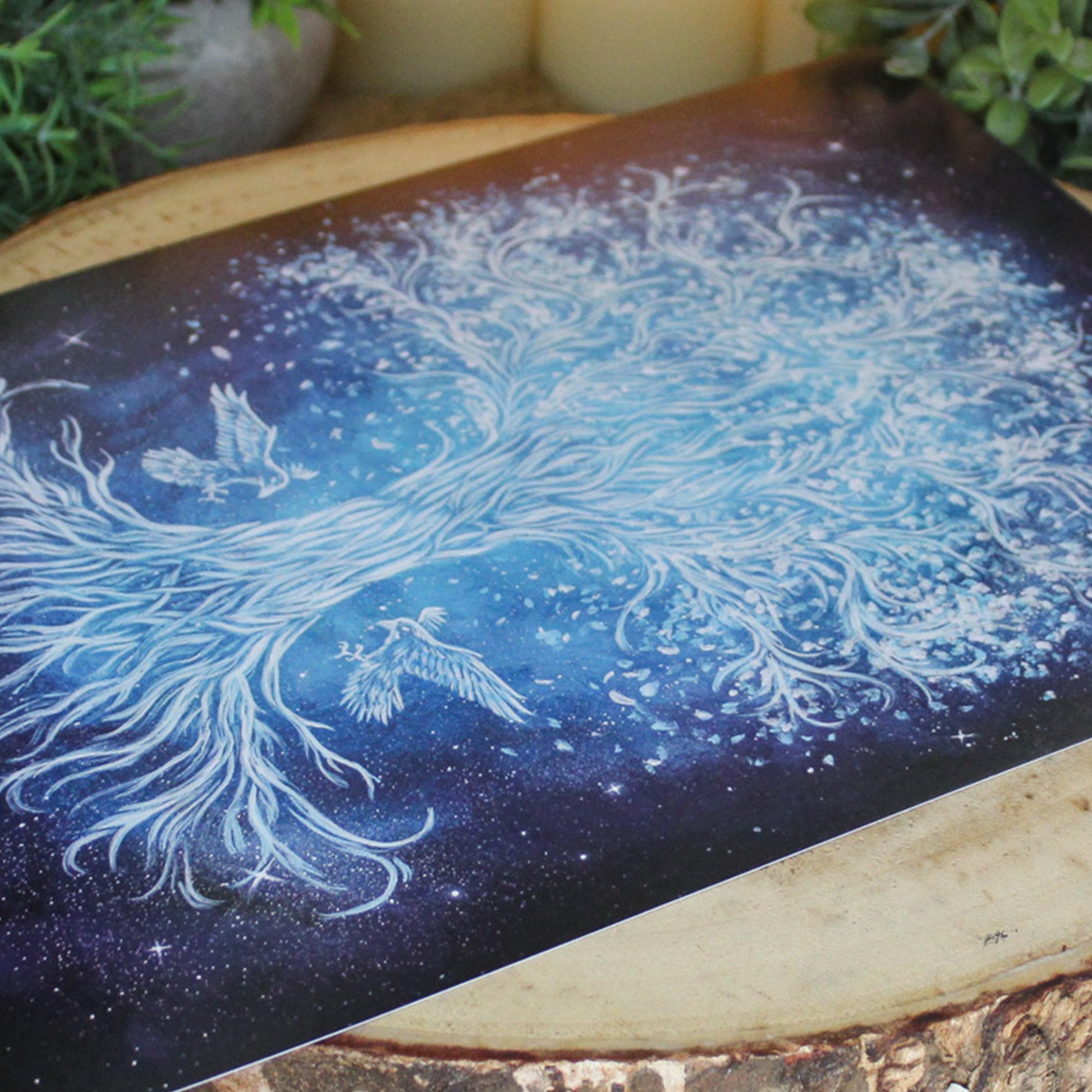 A4 art print of Yggdrasil, Norse world tree connecting the realms.