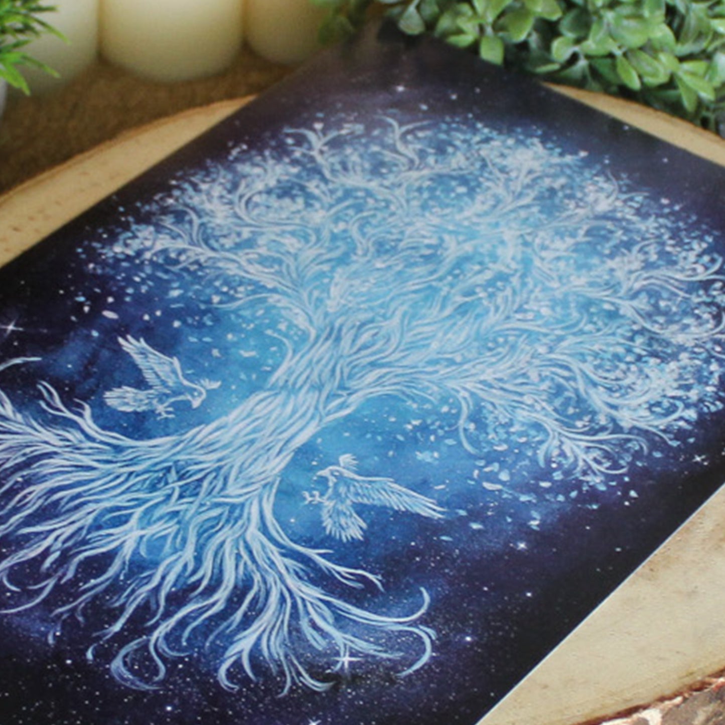 A4 art print of Yggdrasil, Norse world tree connecting the realms.