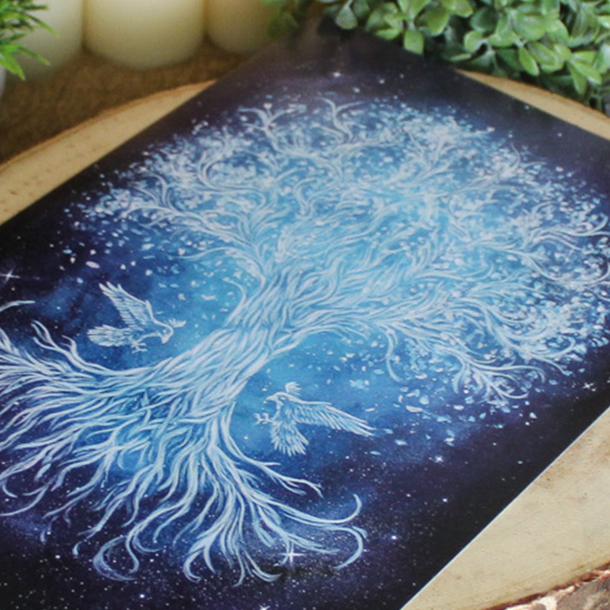 A4 art print of Yggdrasil, Norse world tree connecting the realms.