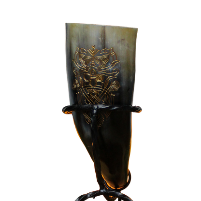 Drinking Horn with Stand