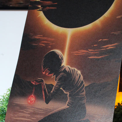 A3 art print of Griffith from Berserk, Norse-inspired dark fantasy artwork.