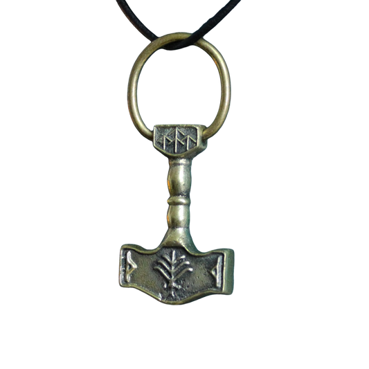 Sandcast Bronze Mjollnir Pendant