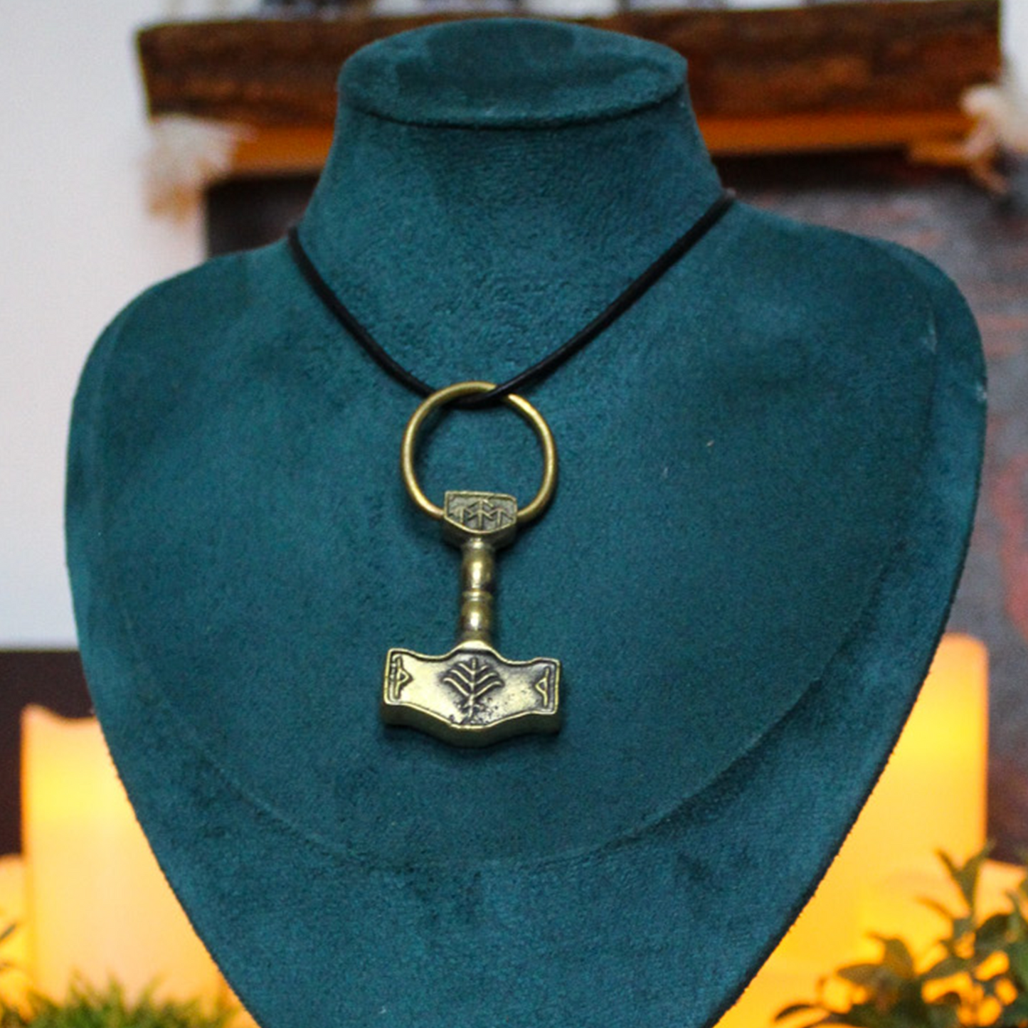 Sandcast Bronze Mjollnir Pendant