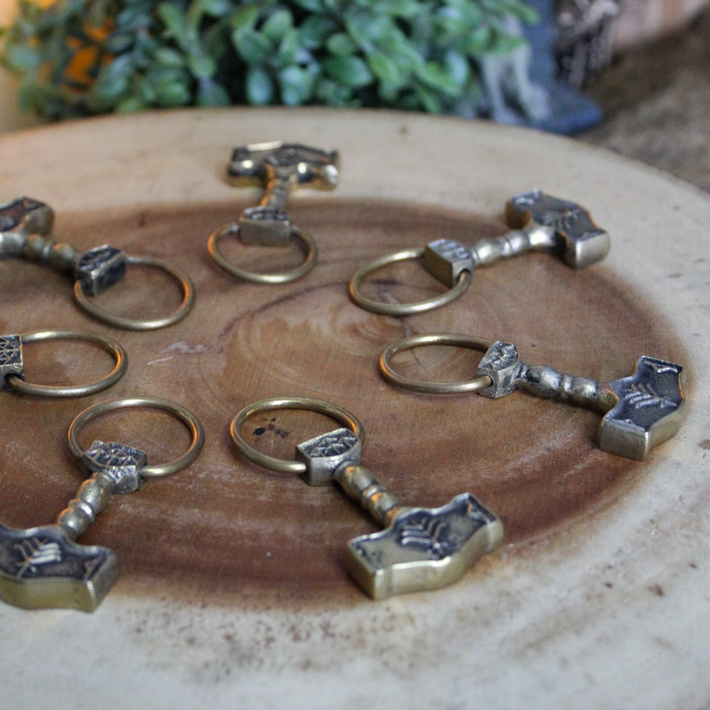 Sandcast Bronze Mjollnir Pendant