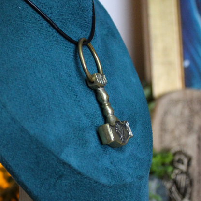 Sandcast Bronze Mjollnir Pendant