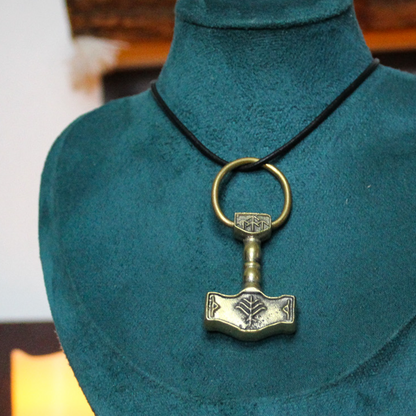 Sandcast Bronze Mjollnir Pendant