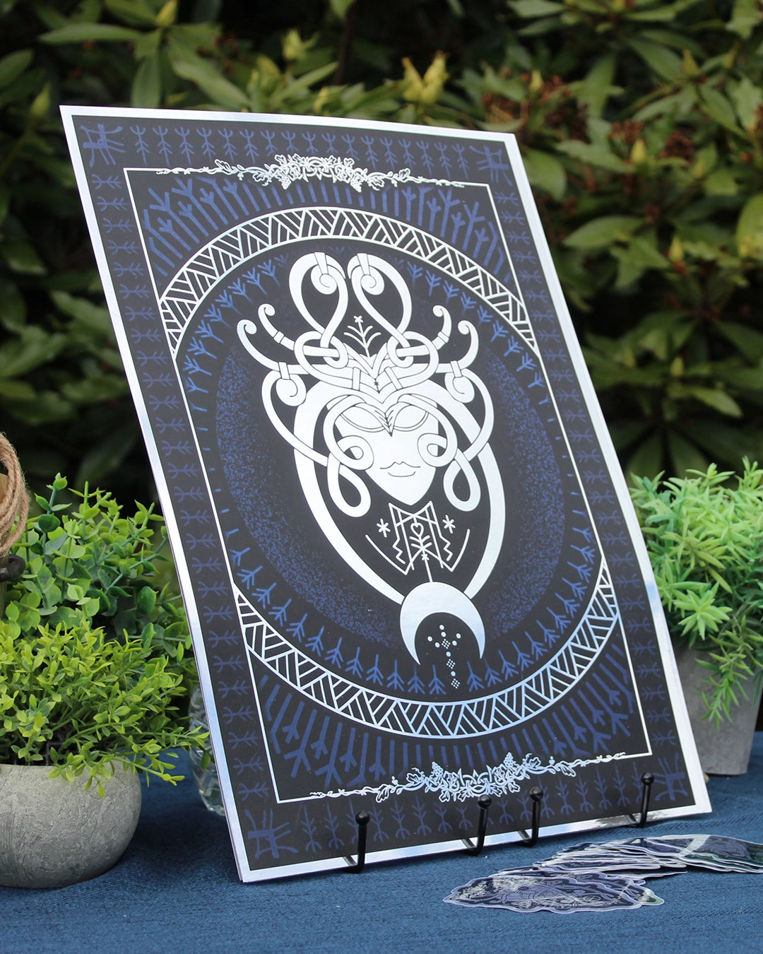 Eir A3 Silver Foil Art Print