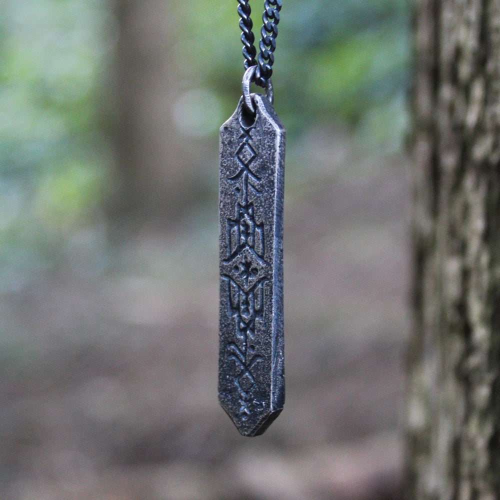 The Wisdom of Hávamál Handcrafted Bindrune Pendant