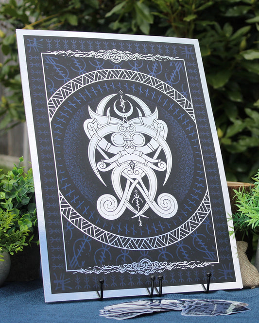 Loki A3 Silver Foil Art Print
