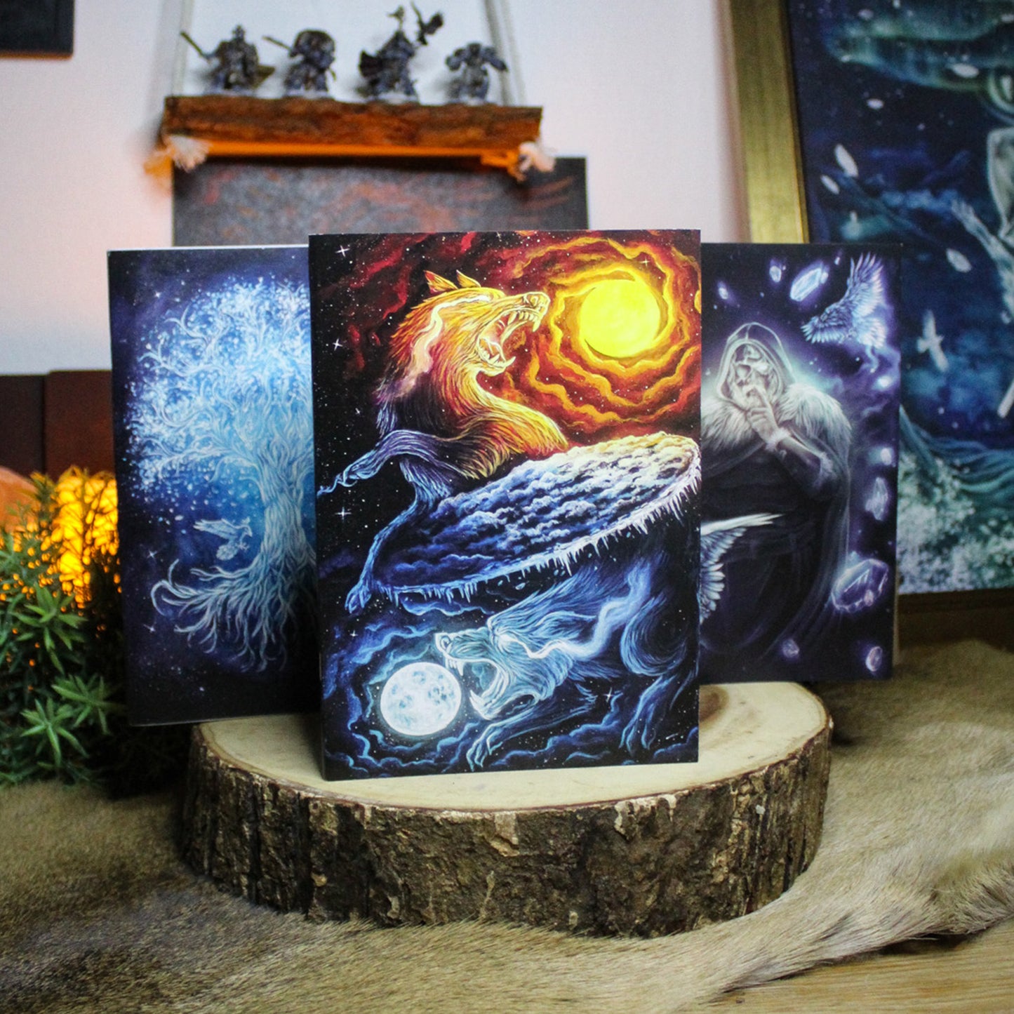 Sköll and Hati A5 Notepad with Blank Pages