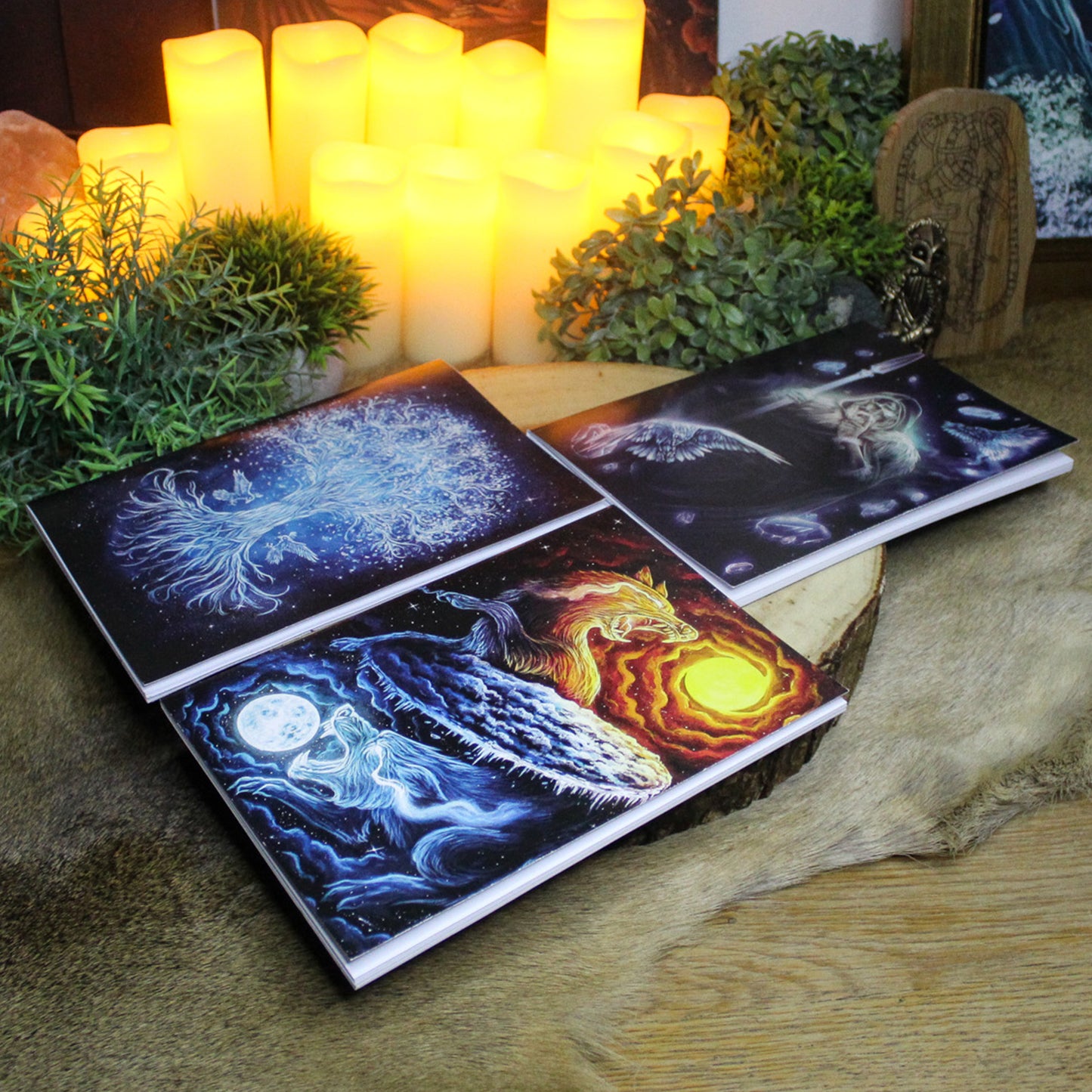 Sköll and Hati A5 Notepad with Blank Pages