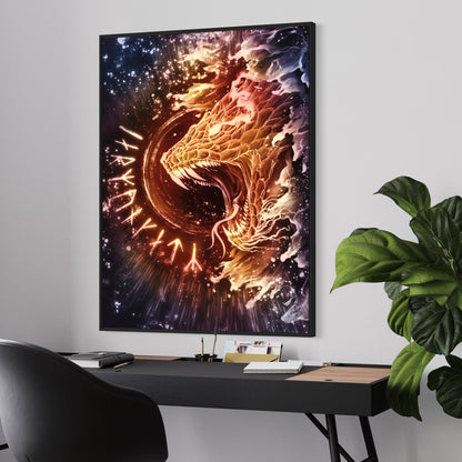 Jormungandr Canvas Print