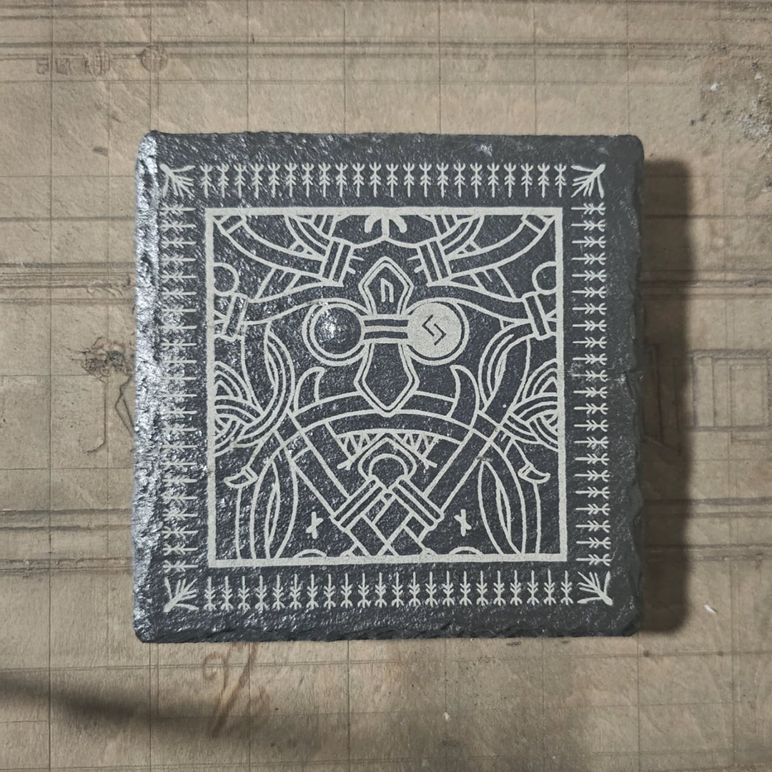 Norse Gods Slate Coasters
