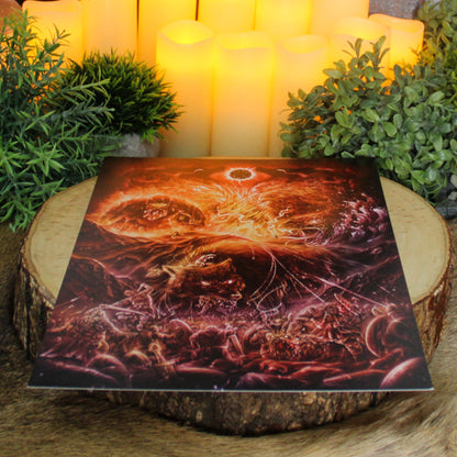 A4 art print of Ragnarok showing the Norse apocalypse and battle of the gods.